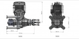 DLE Engine original Motor DLE- 55 s tlmičom a CDI