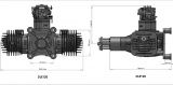 DLE Engine original Motor DLE-120T NEW / Starter / Generator