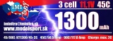 IMI-KYPOM  LiPo 3S 11,1V 1300mAh 45/90C IMI Pro