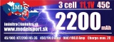 IMI-KYPOM  LiPo 3S 11,1V 2200mAh 45/90C IMI Pro
