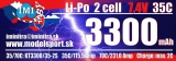 IMI-KYPOM  LiPo 2S 7,4V 3300mAh 35/70C Kypom